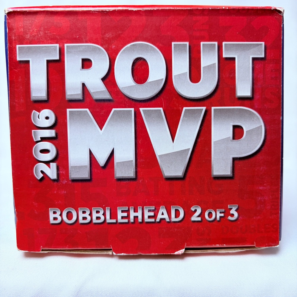 Mike Trout 2016 MVP Bobblehead Los Angeles Angels 2 of 3 SGA MLB Collectible - Picture 5 of 7